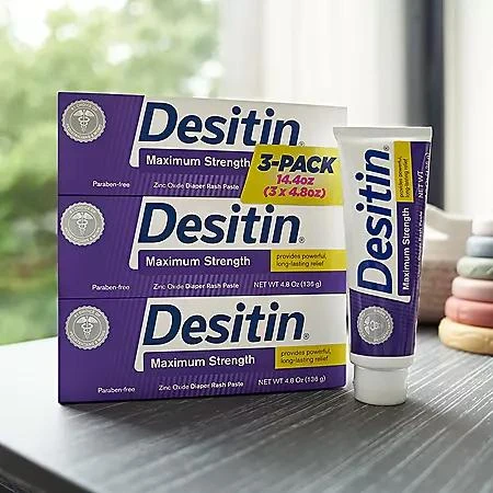 Desitin Desitin Maximum Strength Diaper Rash Paste, 4.8 oz., 3 pk. 12