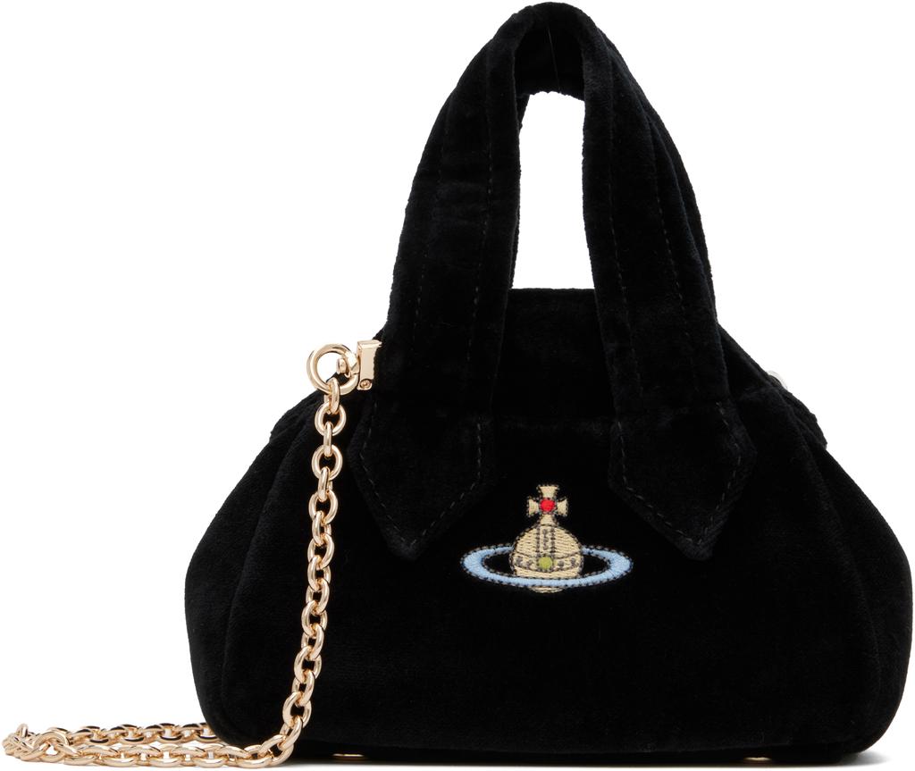 Vivienne Westwood Black Archive Mini Yasmine Bag