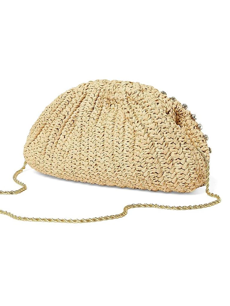 Loeffler Randall Bailey Crystal-Embellished Raffia Bag 4