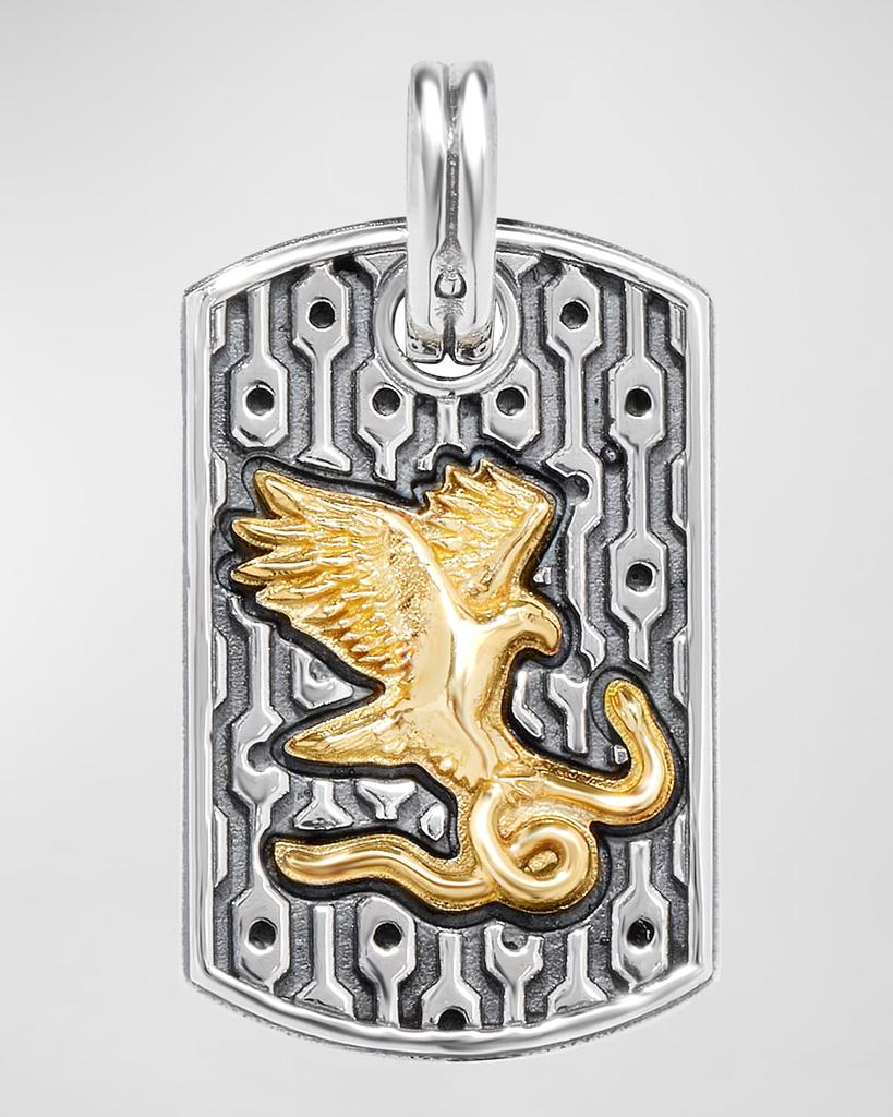 Konstantino Men's Arc Eagle & Snake Pendant