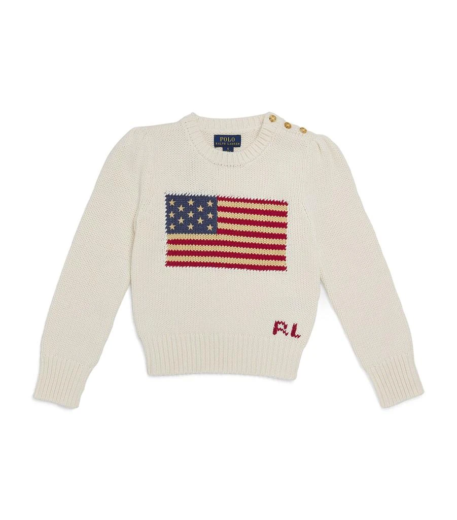 Ralph Lauren Cotton American Flag Sweater (3-7 Years) 1