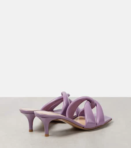 Gianvito Rossi Amour 55 patent leather mules 2