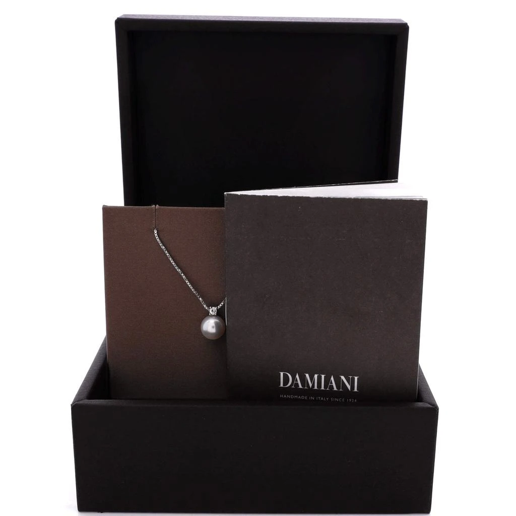 Damiani Le Perle Pendant Necklace 18K White Gold with Pearl and Diamond 2