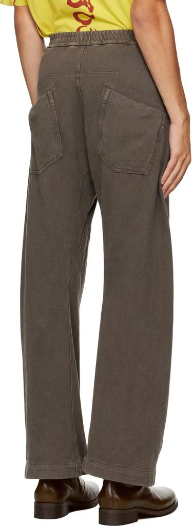 Omar Afridi Brown Shabby Twisted Lounge Pants 3