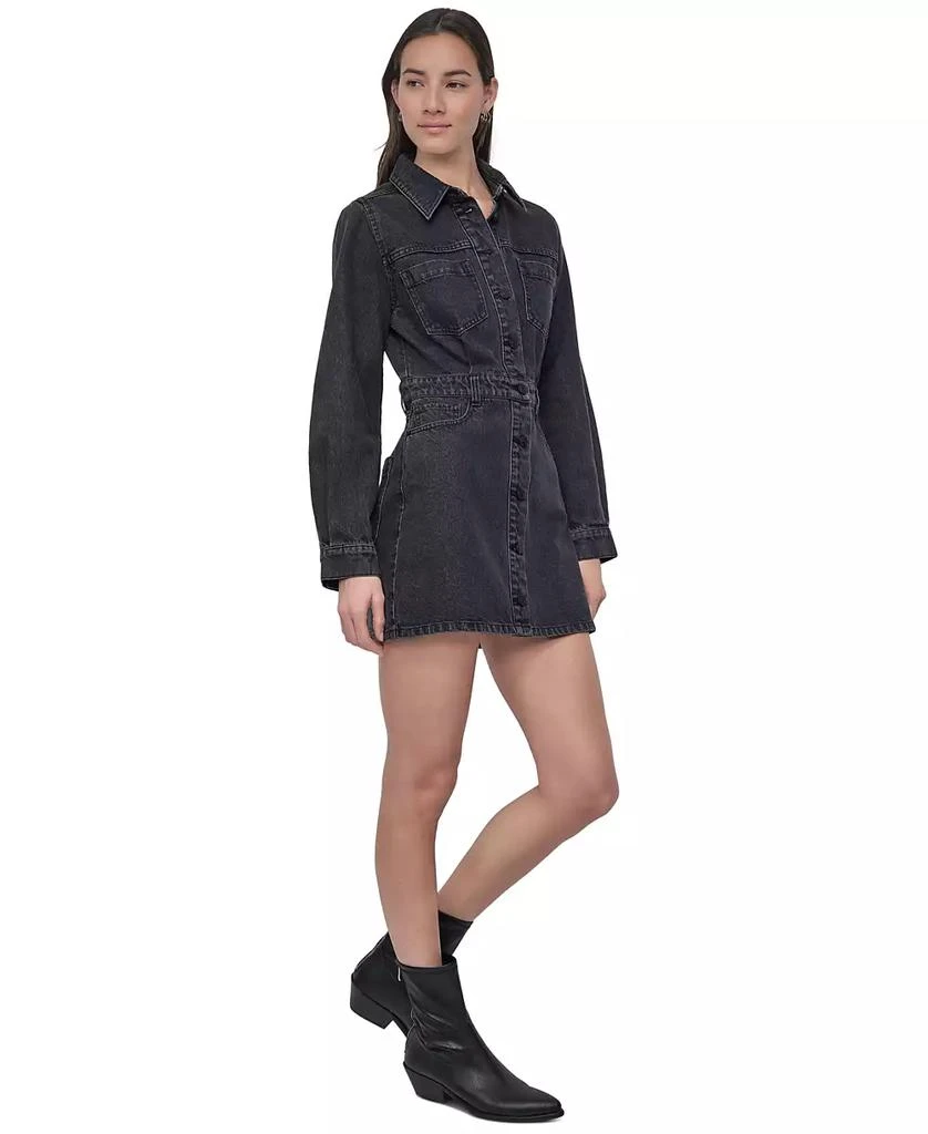 DKNY Women's Button-Down Long-Sleeve Denim Dress 3