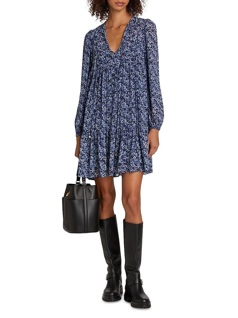 Michael Kors Tie Neck Mini Dress 2