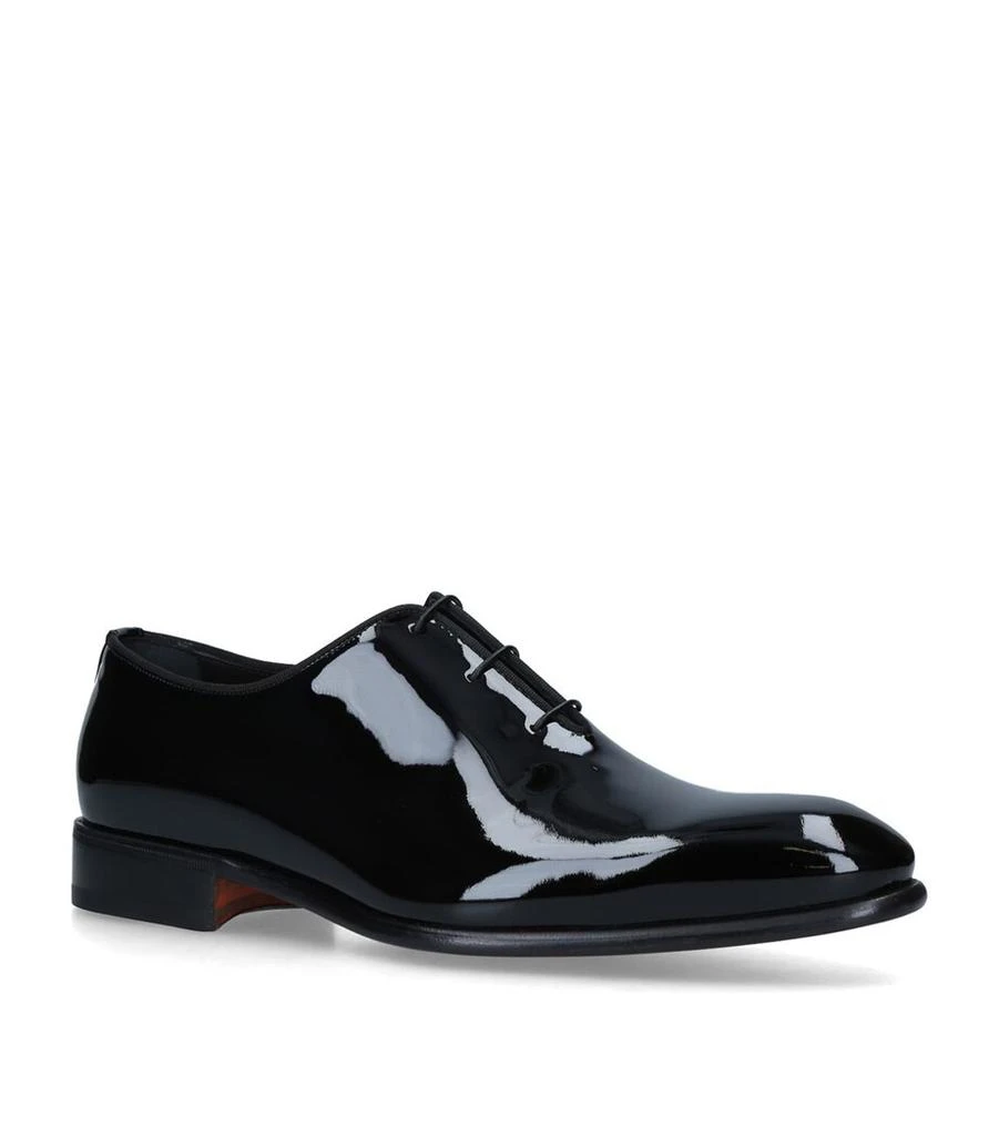 Santoni Patent Carter Wholecut Oxford Shoes 1