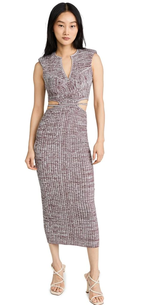 Self Portrait Space Dye Cut Out Dress 1