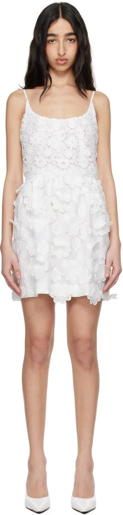anna sui white lace dress Rosies Posies Chiffon Romantic Lace Slip Dress