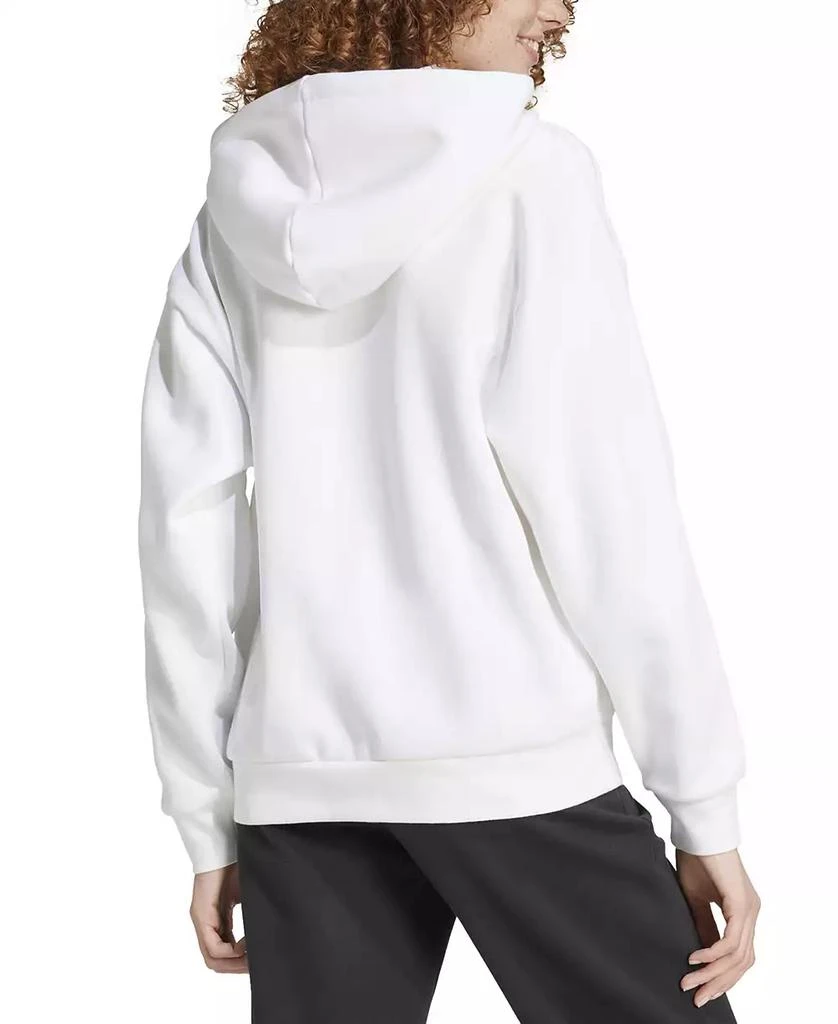 Adidas Women's Holiday Graphic 3-Stripes Oversized Hoodie 2