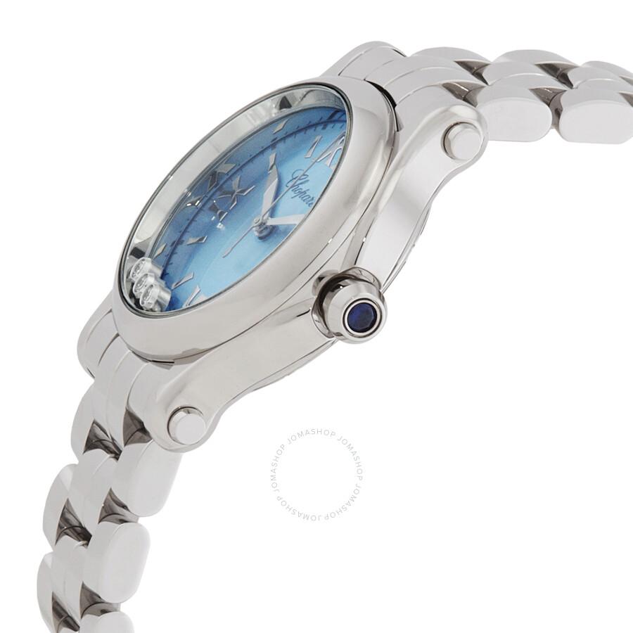Chopard Happy Sport Quartz Blue Dial Ladies Watch 278590-3010