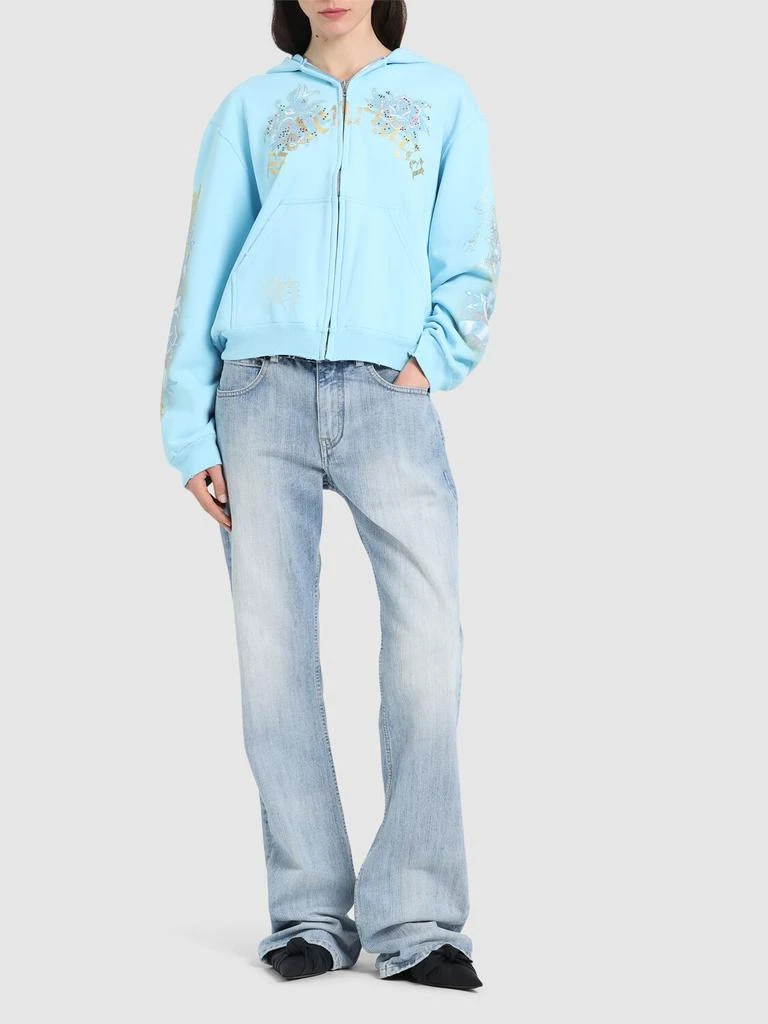 Balenciaga Small Zip-up Cotton Hoodie 1