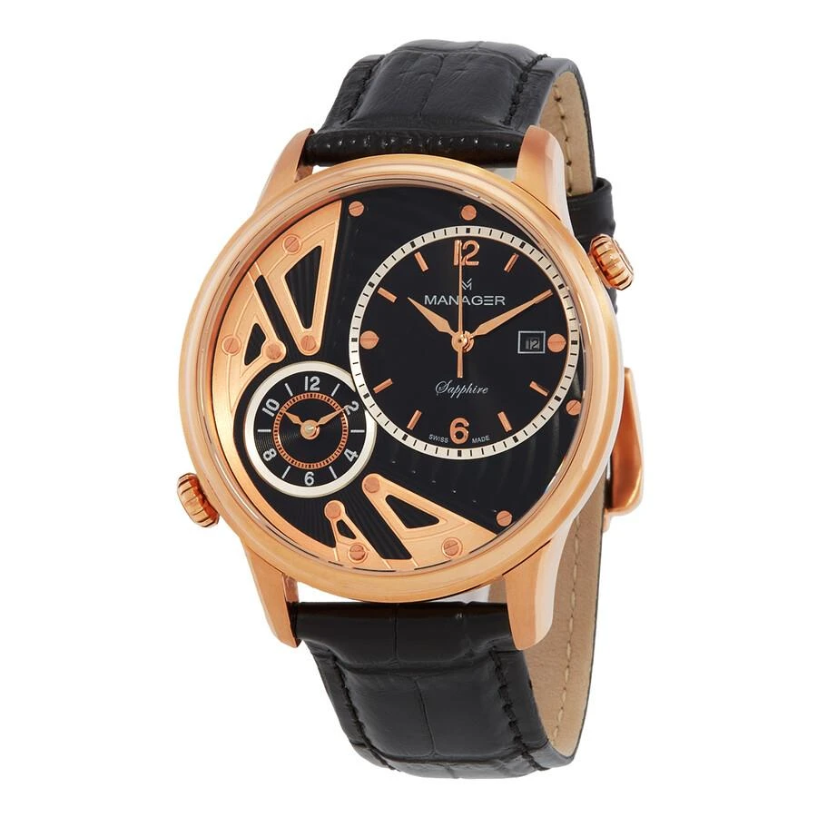 Manager Nomad Quartz Black Dial Men
s Watch MAN-TR-05-RL 1