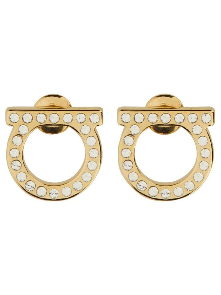 Salvatore Ferragamo Salvatore Ferragamo Gancini Crystals Earrings 1