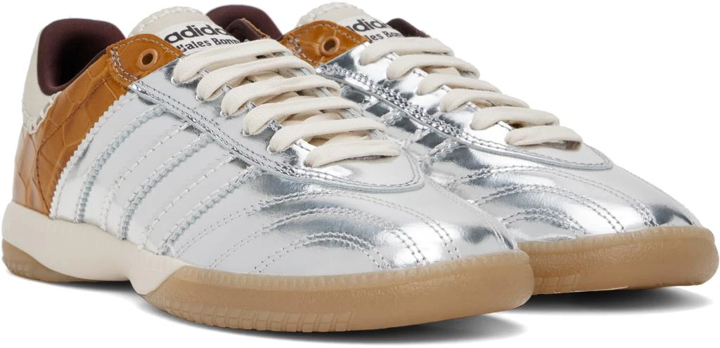 WALES BONNER Silver & Brown adidas Originals Edition MN Samba Sneakers 4