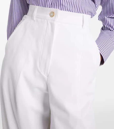 Max Mara Mina cotton-blend wide-leg pants 4