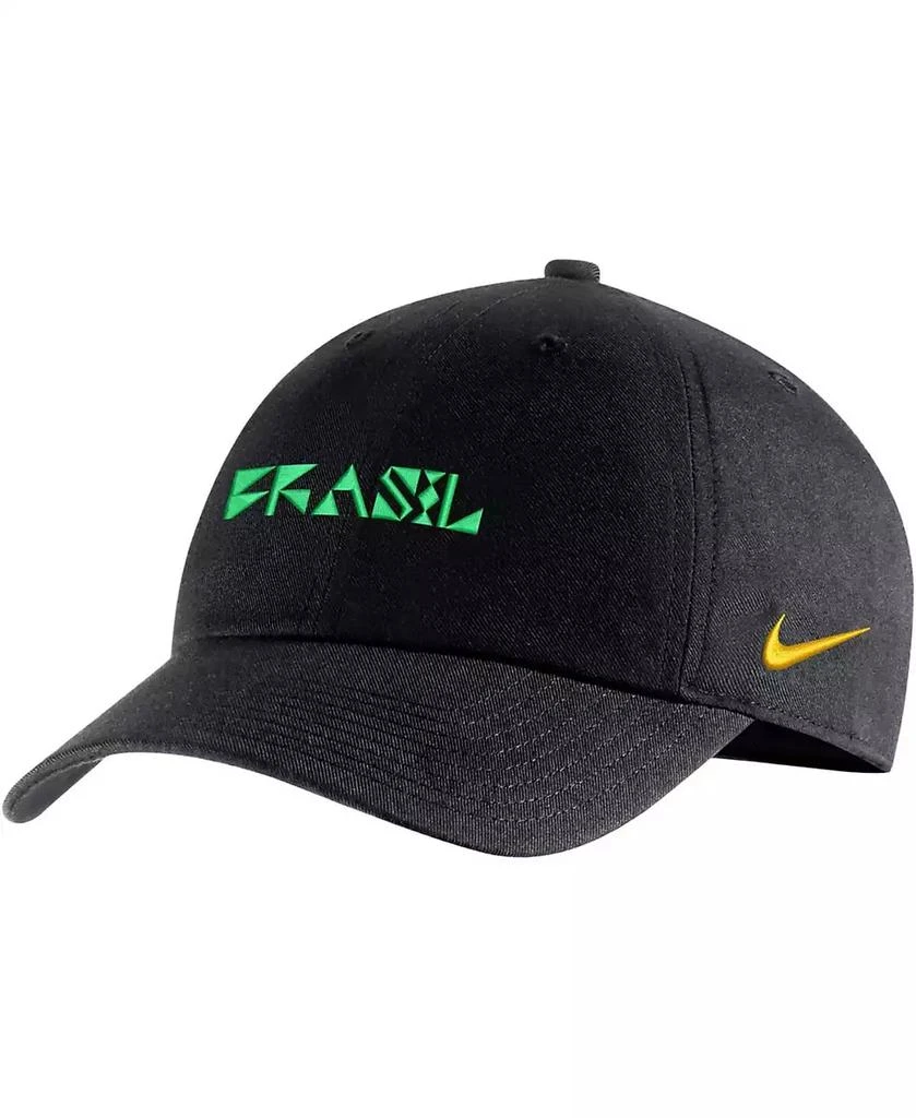 NIKE Men's Black Brazil National Team Campus Performance Adjustable Hat 1
