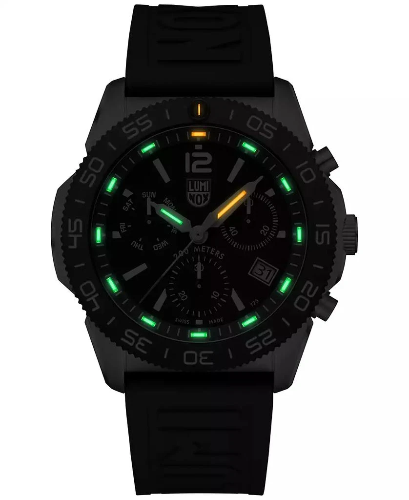 Luminox Men's Swiss Chronograph Pacific Diver Blue Rubber Strap Watch 44mm 6