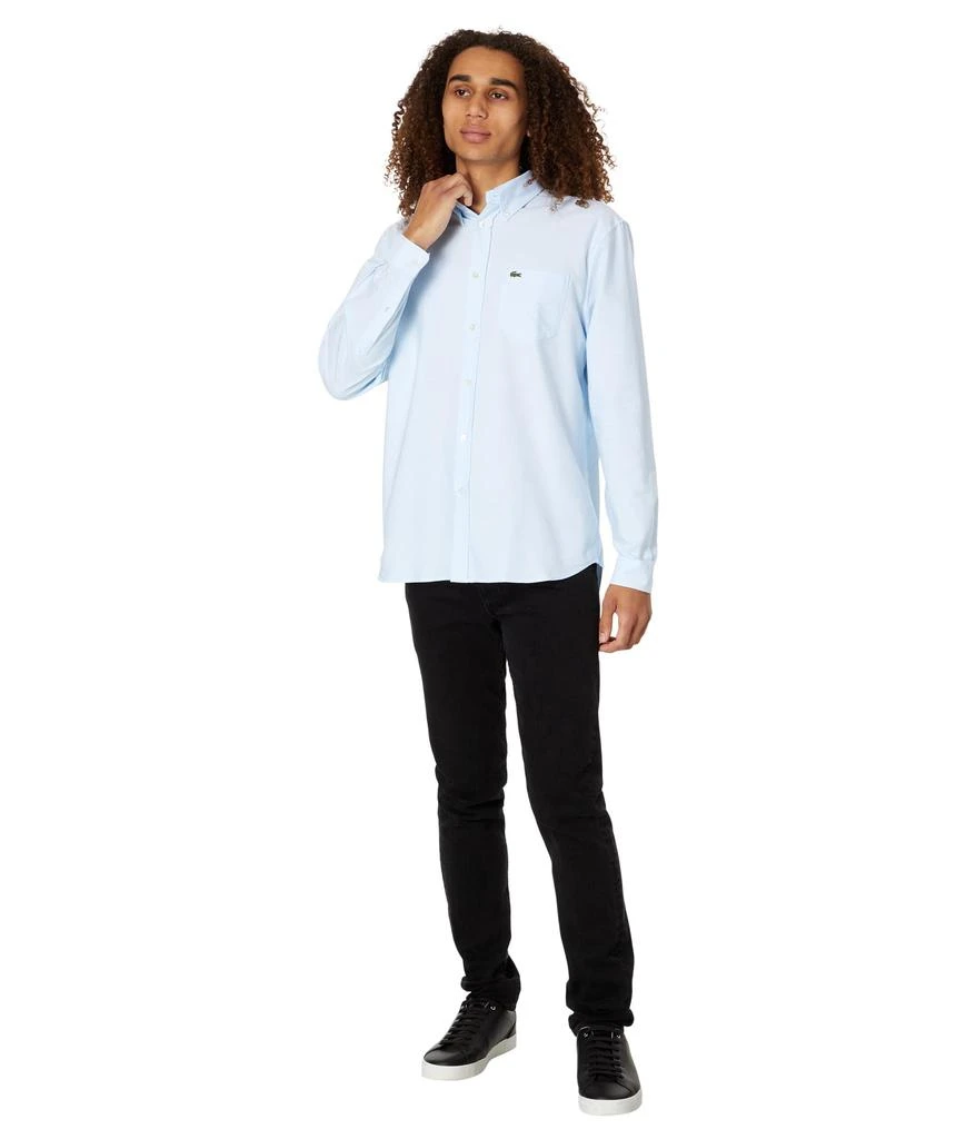 Lacoste Long Sleeve Regular Fit Oxford Button-Down Shirt 4