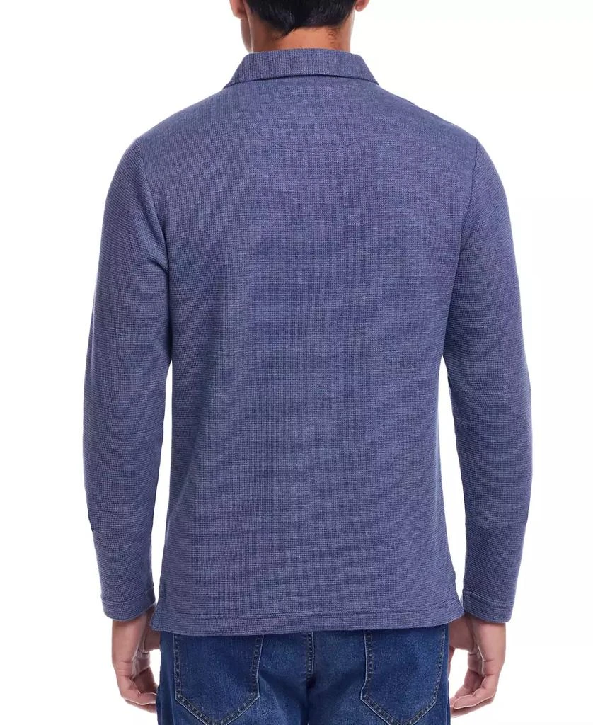 Weatherproof Vintage Men's Waffle-Knit Polo Shirt 2