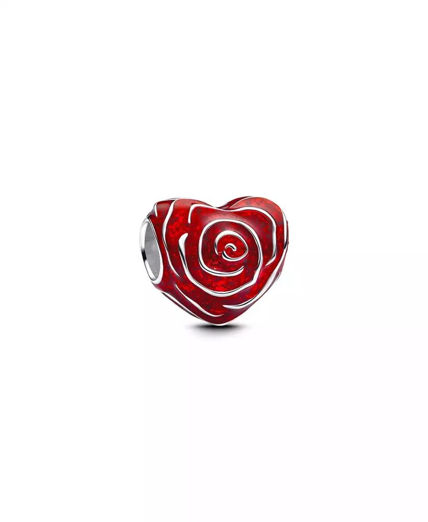 PANDORA Sterling Silver Rose Heart Charms