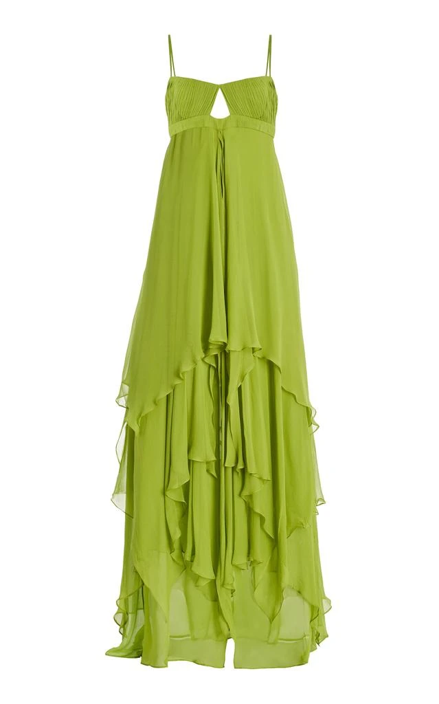 slim fit dress slacks Xscape Evenings Women's Halter Neck Satin Trumpet Gown - Green