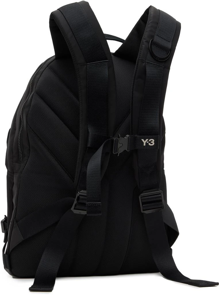 Y-3 Black Nylon Backpack 3