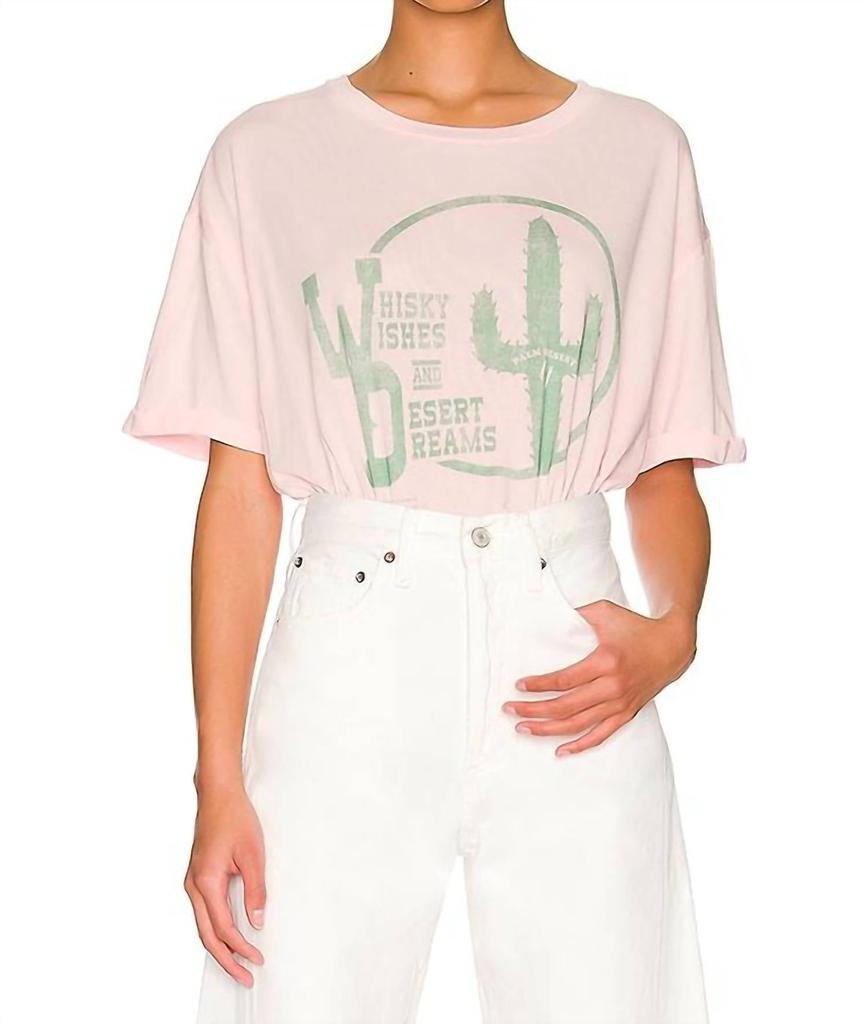 The Laundry Room The Laundry Room - Whiskey Wishes Crop Oversized Tee
