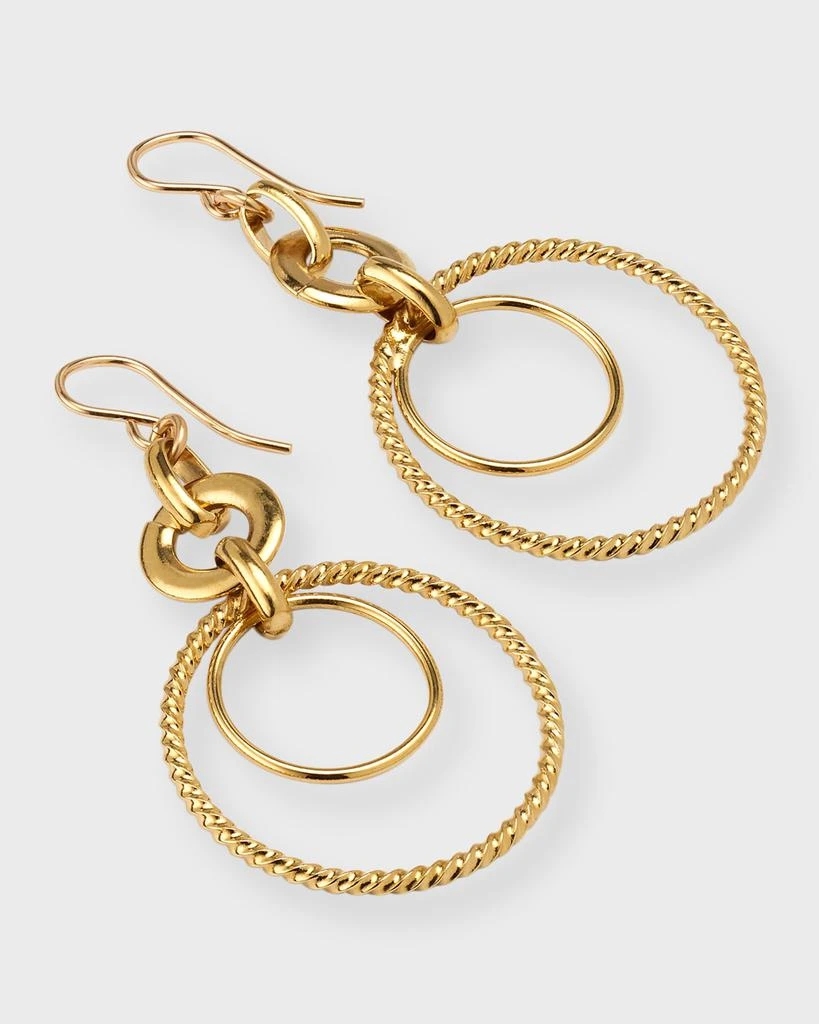 Devon Leigh Double Circle Drop Earrings 3