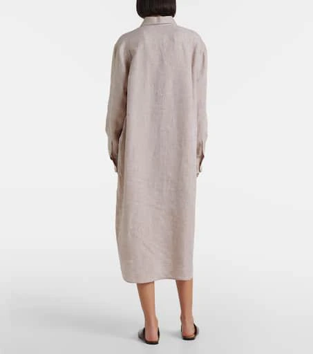 linen dress fabrics Linen Maxi Dress with Pockets main image 1