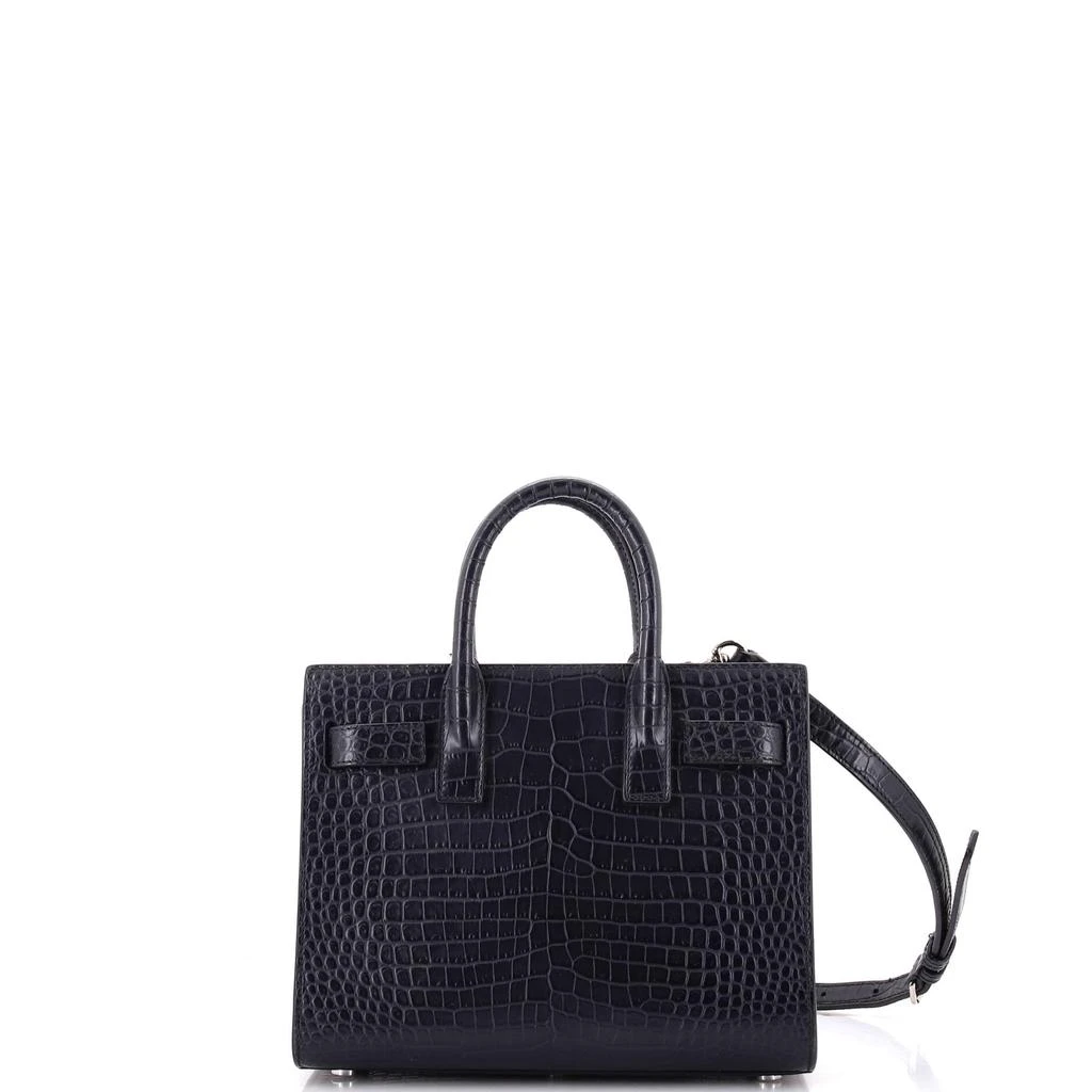Yves Saint Laurent Sac de Jour NM Bag Crocodile Embossed Leather Nano 3