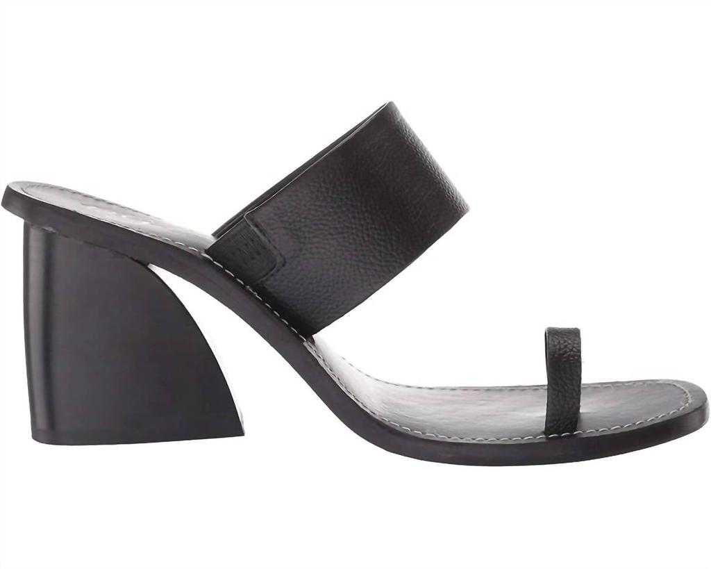 42 GOLD 42 Gold - Eedie Single Toe Wide Strap Leather Heels