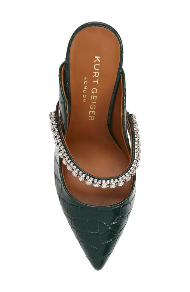 Kurt Geiger Duke Crystal Strap Pointed Toe Mule 5