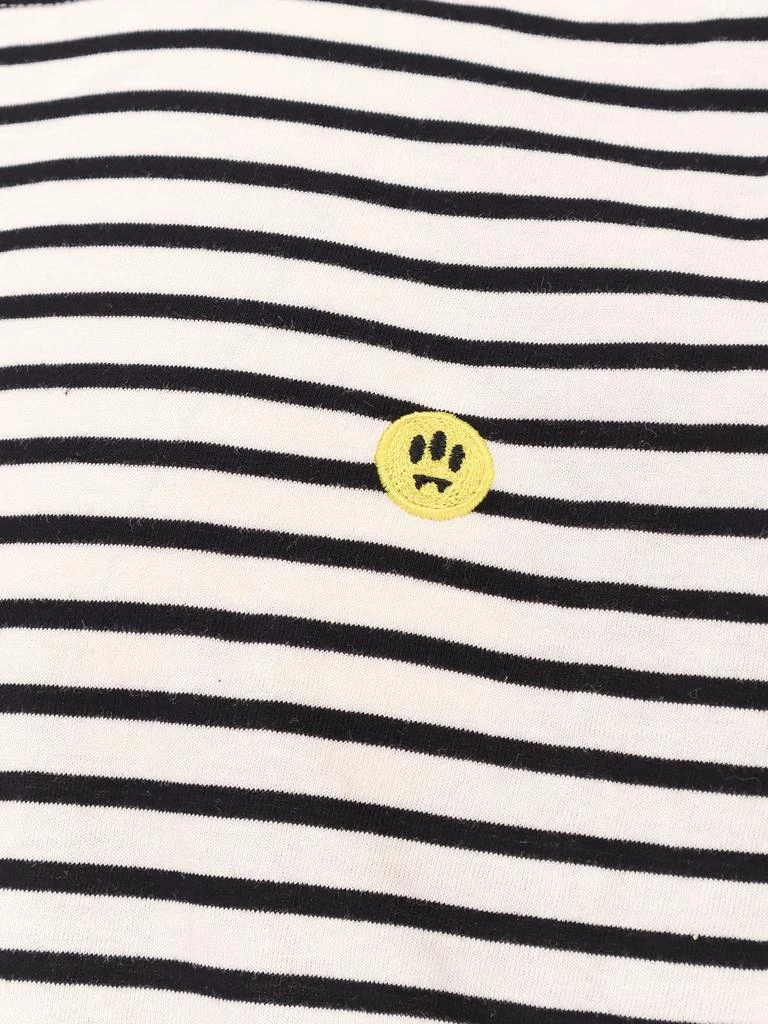 BARROW Striped cotton t-shirt with logo embroidery 3