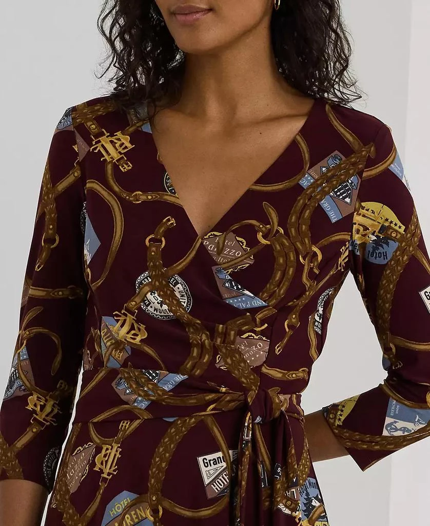 chinese dress ladies Lauren Ralph Lauren Womens Surplice Printed Midi Dress Green 0 at Amazon  Women's Clothing store