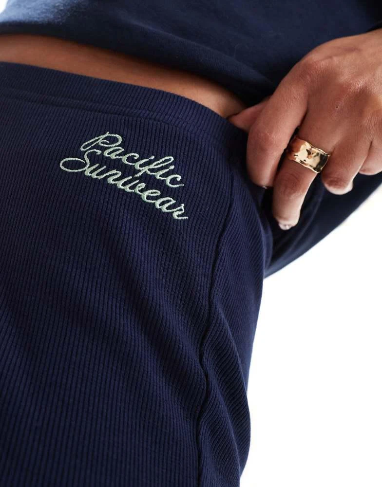 PacSun Pacsun athletics ribbed flare in navy 2