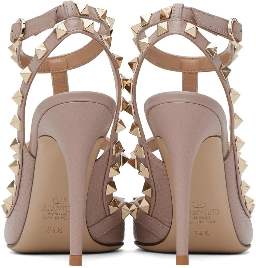 Valentino Pink Rockstud Ankle Strap Heels 2