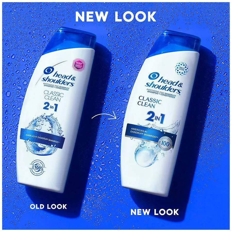 Head & Shoulders 2 in 1 Dandruff Shampoo and Conditioner, Anti-Dandruff Treatment Fresh Classic Clean 5