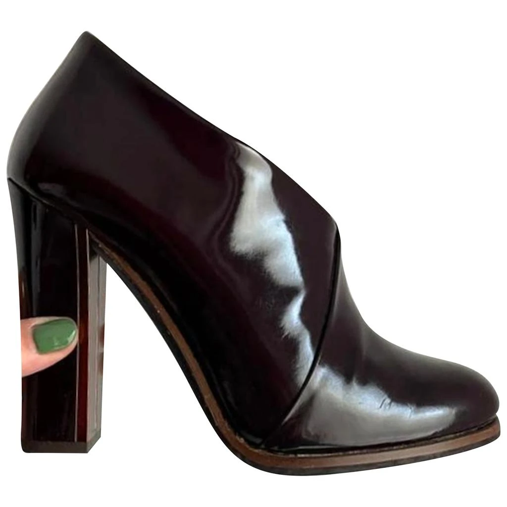 L'AUTRE CHOSE L'Autre Chose Patent leather ankle boots 1