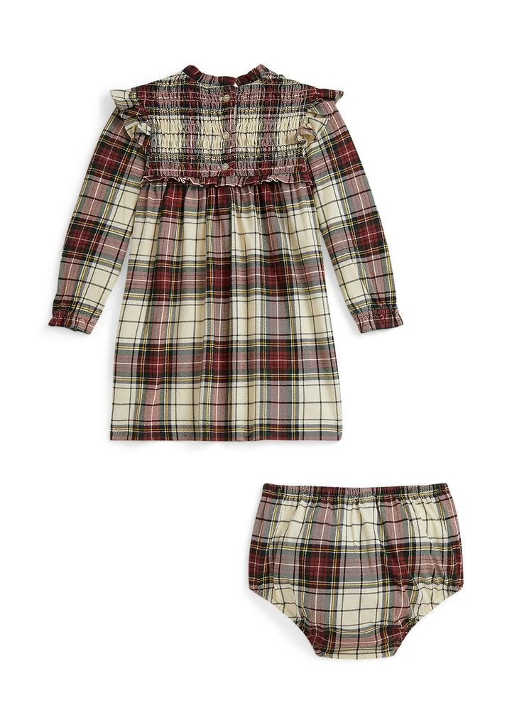 Ralph Lauren Baby Girls Plaid Cotton Jersey Dress 
Bloomer 2