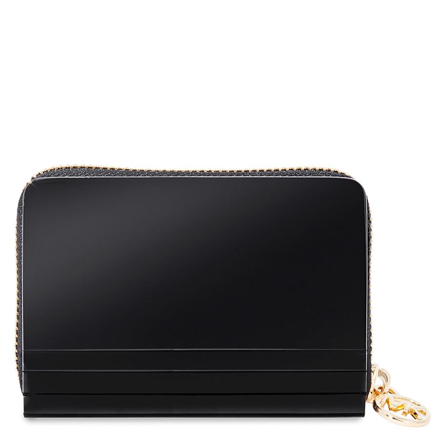 Michael Kors Barbara Resin Coin Purse - Black