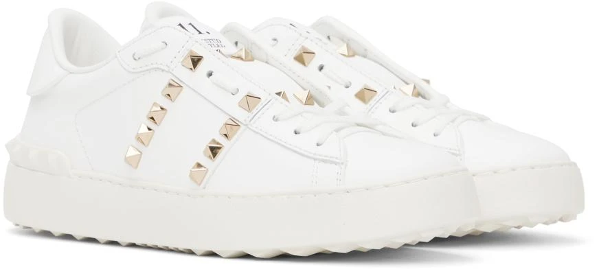 Valentino White Rockstud Untitled Sneakers 4