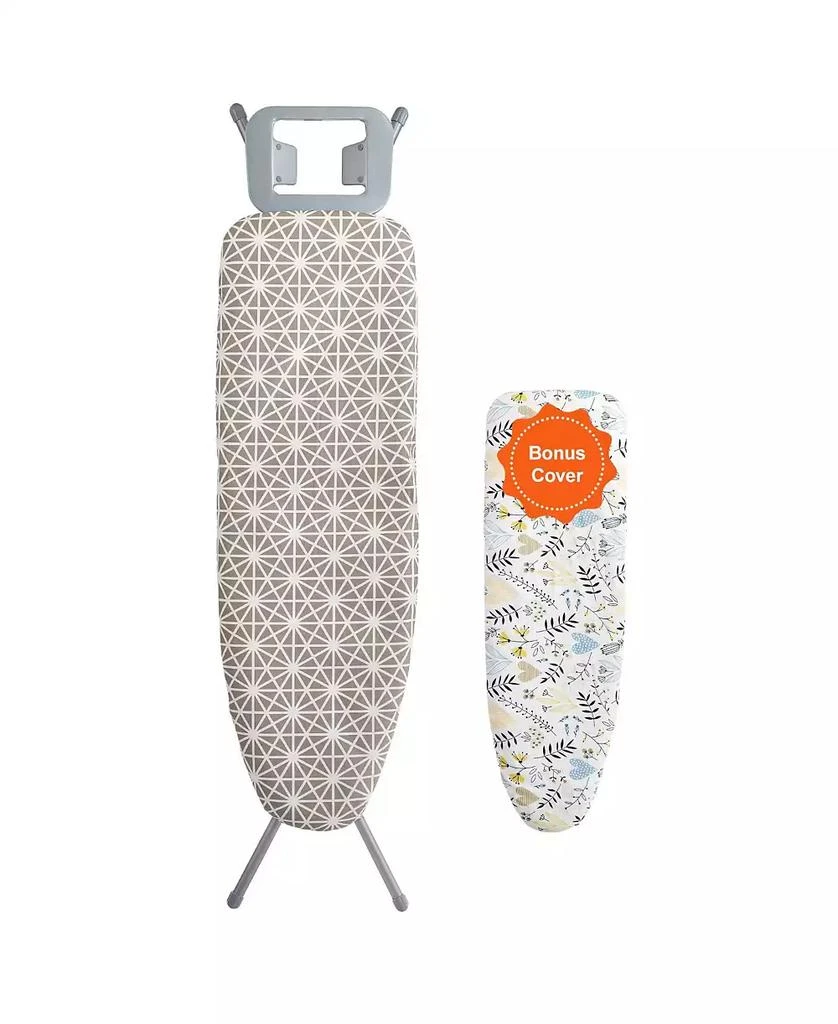 Ecooso Ironing Board with Large Surface, 4-Layer Thick Design, Heat-Resistant Cotton Cover, 7 Adjustable Heights for Home Laundry 10