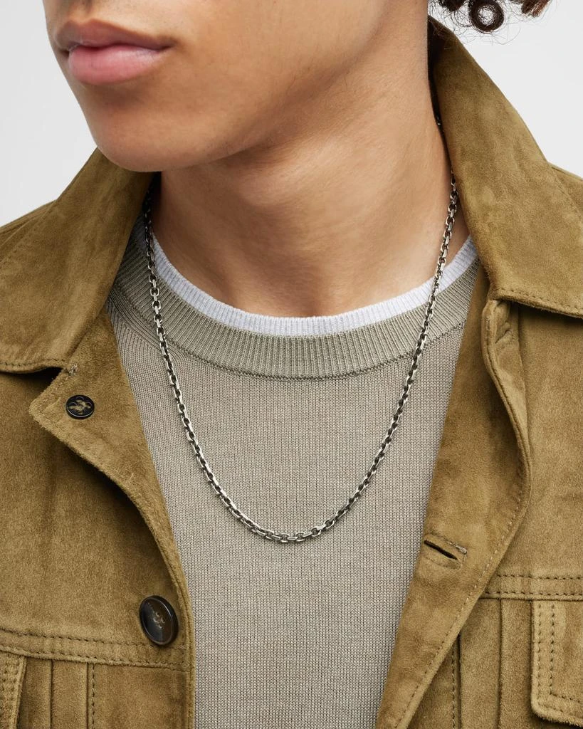Armenta Men
s Box Chain Necklace, 22"L 2