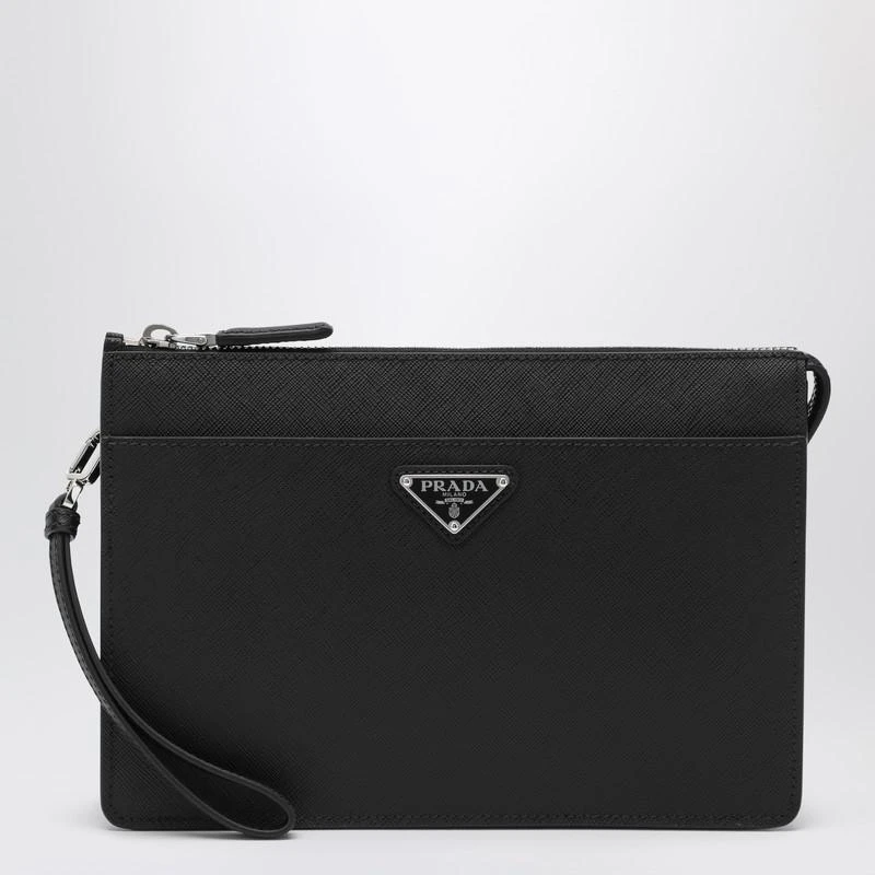 Prada Black Saffiano leather pouch 1