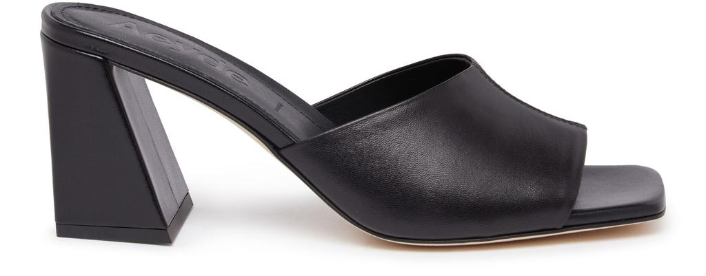 サンダル・ミュール aeyde SS25 Sandals (GERALDINE MESH NAPPA LEATHERBLACK) Geraldine Mesh Toe-Cap Slingbacks – Aeyde