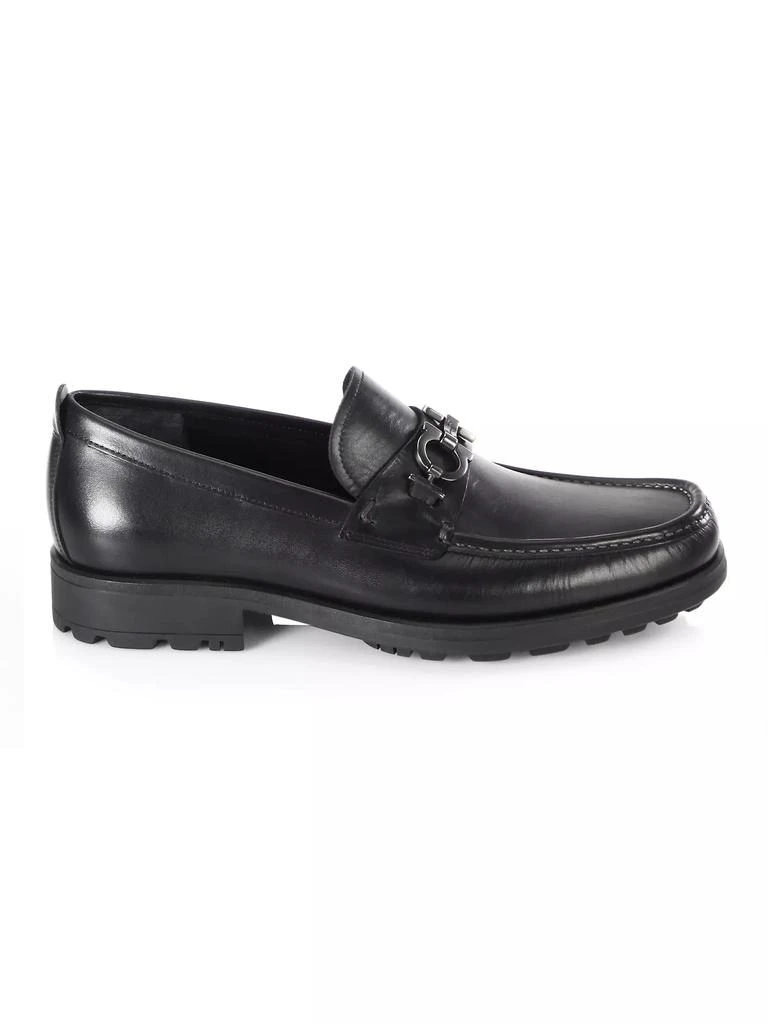 Salvatore Ferragamo David Gancini Bit Leather Loafers 1