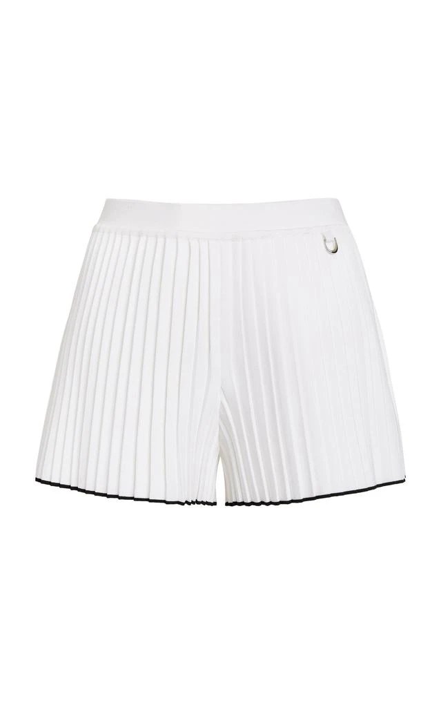Jacquemus Jacquemus - Plisse-Knit Shorts - White - FR 42 - Moda Operandi 1