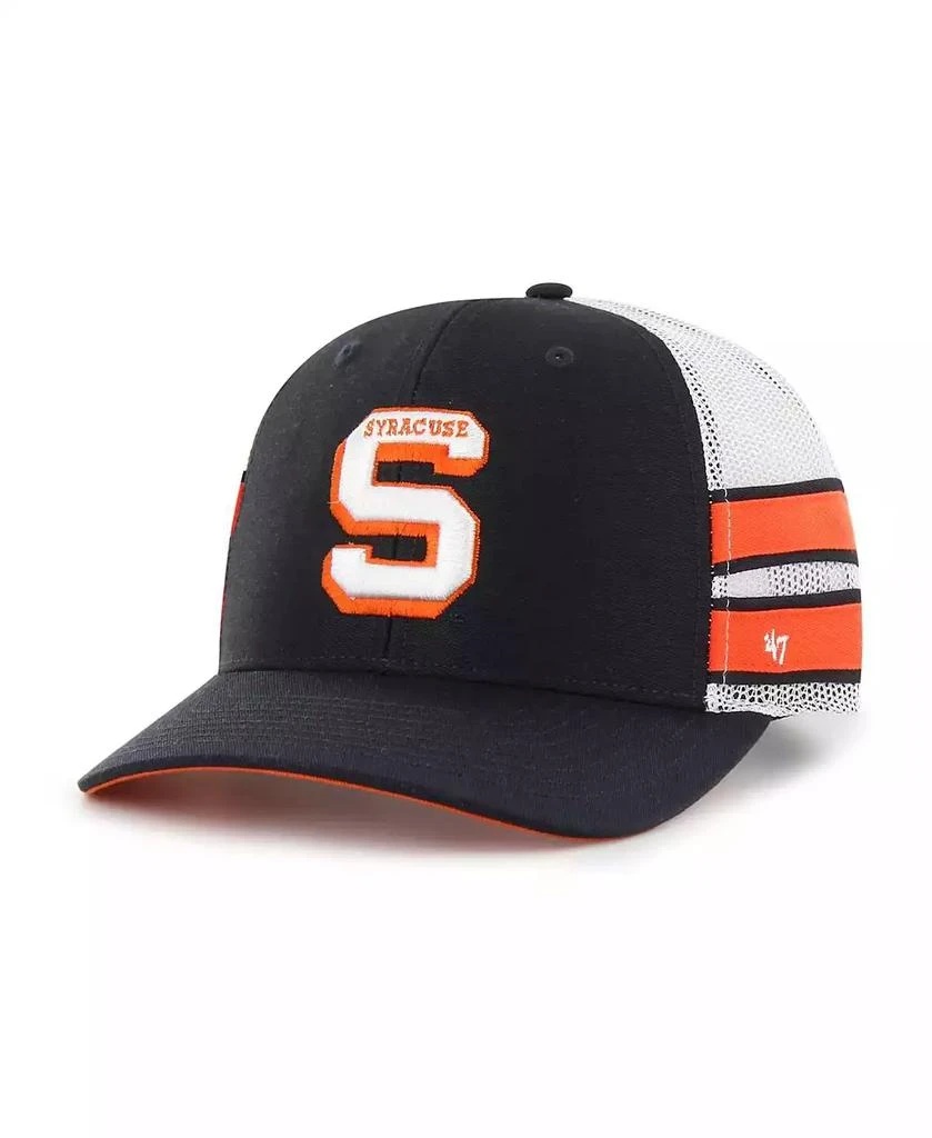 47 Brand Men's Navy Syracuse Orange Straight Eight Adjustable Trucker Hat 1
