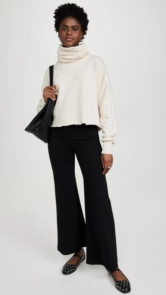 Les Tien Corey Crop Cowl Neck Sweatshirt 4
